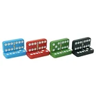 Kaile dominoes factory with four color dominos tile set with plastic box of red green blue and black domino