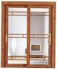 New fashion wooden color aluminum sliding doors