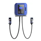 30kW Ark wall mounted DC fast EV charger station with 7" touch screen