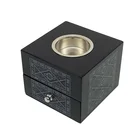 Arabian Burner High End Decorative Black Arabian Burner Wood Incense Burner With Logo