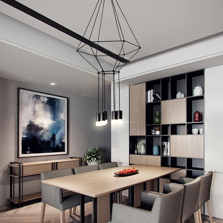 Hot sell creative design LED iron wire hanging lights G9 3W modern led pendant lights for living dining room home