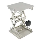 Lift Table Manual Laboratory Lifting Platform Miniature Stainless Steel Lifting Bracket Small Laboratory Lift Table