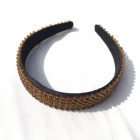 Women Hair Braided Headband Women New High Handmade Women Hair Band Braided Crystal Beads Headband For Women