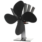 4 Blades Burning pellet eco wood stove convection fan