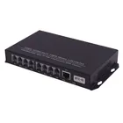 Converter PCM 8CH Telephone And Ethernet Transmitter Rj11 To Fiber Optic Media Converter Extender 20km