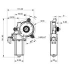 DC 12V power window regulator motor, car glass lift motor