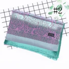Shawl Pashmina Wholesale Jacquard Weave Print Scarves with Fringe Cheap Price Overstock