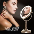 Face Make Mirror Let Mirrors Best Beauty Double - Sided Tabletop Face Make Up Lighted Led Makeup Mirror
