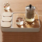 2019 Hot Sale Top Quality bamboo Coffee & Tea Set Tray Wholesale Price Coffee & Tea tray with drain