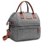 Double zipper cooler bag portable tote waterproof cooler bag