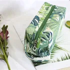 Pouch Bag Custom Logo Printing Canvas Cosmetic Pouch Zipper Bag Waterproof Make Up Bag