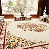 Meeting Room Retro Fireproof Commercial Rectangle Guest Room Handmade Carpet