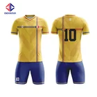 Custom sublimation polyester dry fit team youth soccer wear jersey uniform kits for sale