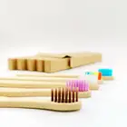 Wholesale customized CE certification pollution free adult eco friendly natural toothbrush bamboo 10 pack