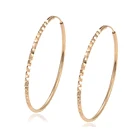 97964 Xuping 2020 laseat designs fashion Jewelry 18k gold hoop earrings