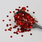 Party Decoration New Laser Chunky Red Circle Nail Art Shapes Glitter Powder Sequins Party Decoration