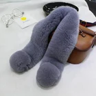 Dyed Rabbit Fur Rabbit Fur 2019 Hotsale Wholesale High Quality Rex Rabbit Fur Scarf