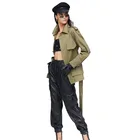 custom korean women plus size spring windbreaker long cotton oversized trench coat for ladies