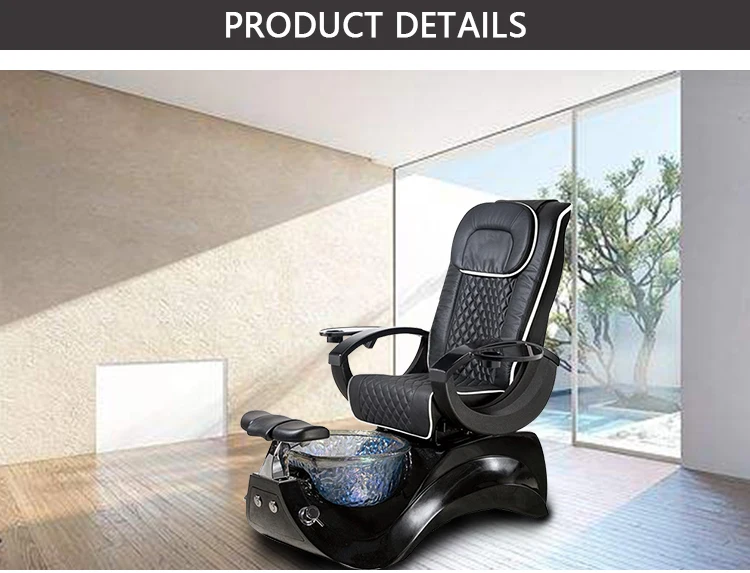Modern luxury salon recline back massage spa foot pedicure chair