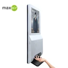21.5 inch stand alone LCD advertising player and touch free Auto hand sanitizer dispenser and hotel scent machine
