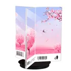 6 Sided Rotating Clear Advertising Tent Card Stand Acrylic Sign Table Menu Display Holder