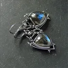 Triangle Shape Retro Style Triangle Lock Shape Drop Shape Female Metal Earring Women Vintage Earring Jewelry