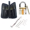 wholesale used tubular lowes dimple honest 24pcs lock pick set ,safe scope olive flat locksmith picking tools supplies