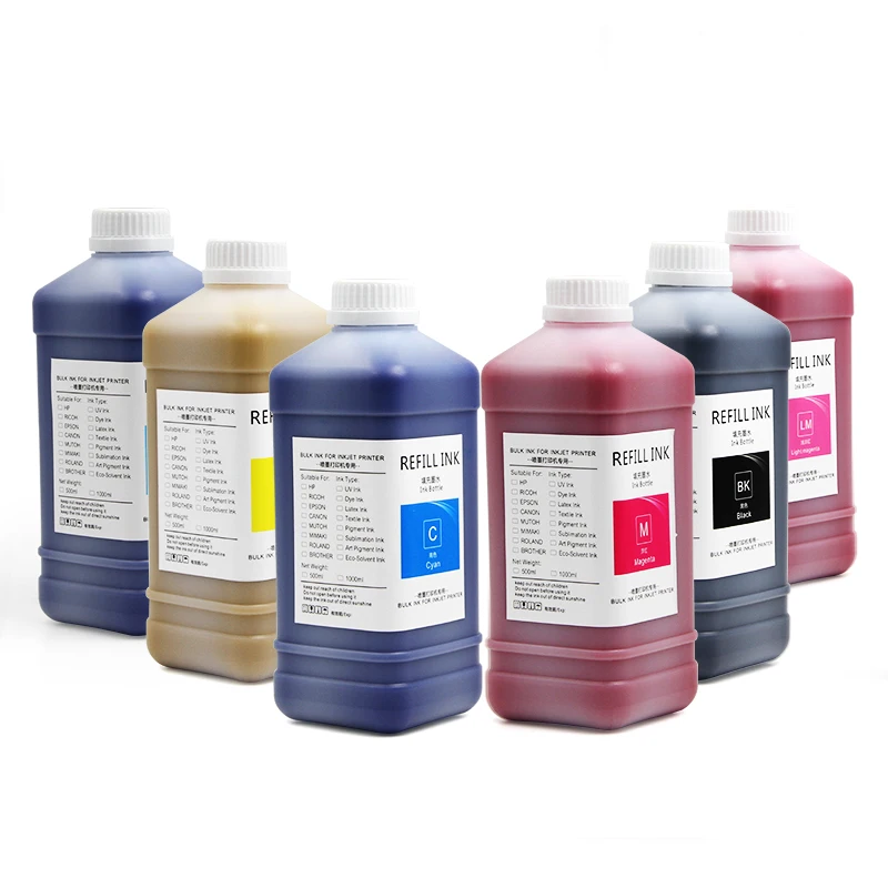 Ocbestjet 1000ml 6 Colors Eco Solvent Inks For Roland Eco Sol Max Bn 20