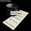 Custom Print white Written Paper PVC Vinyl products gift printing sticker labels library Jam Jar Food Juice Self Adhesive labels