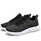 Mens Walking Knit Sports Shoes Air Mesh Running Training Sports Shoes,Black Men'S Sneakers Shoes