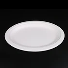 7 inch 100% compostable sugarcane fiber bagasse pulp round plate