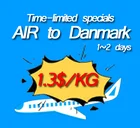 air express shipping fast air shipping china to Danmark