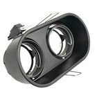 Gu10 Led Recessed Light Simple Aluminum Directiononal Ceiling Double Head LED Spot Downlight Fitting GU10 MR16 Housing