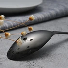 Stainless Cutlery Set B398 Full PVD Matte Black Banquet Event Kaya Flatware 304 Stainless Steel Cutlery Set