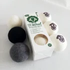 100% organic laundry wool dryer balls packed in box