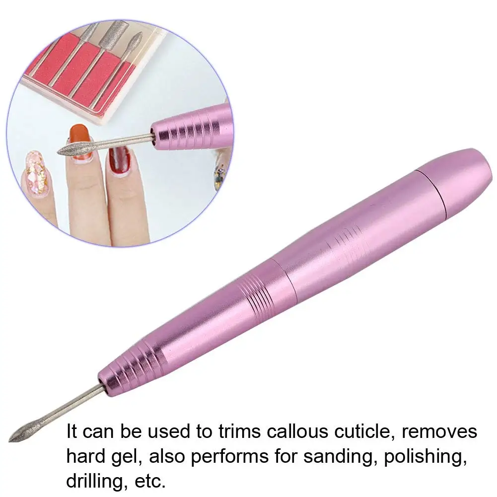 electric nail drill pen shape file grinder portabl