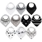 Baby bandana drool bibs Drooling and Teething Organic Cotton Super Absorbent Hypoallergenic Soft bandana cotton