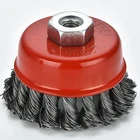 practical stainless steel twisted wire brush for polishing