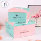 Sweet style food grade custom cake paper box with printing