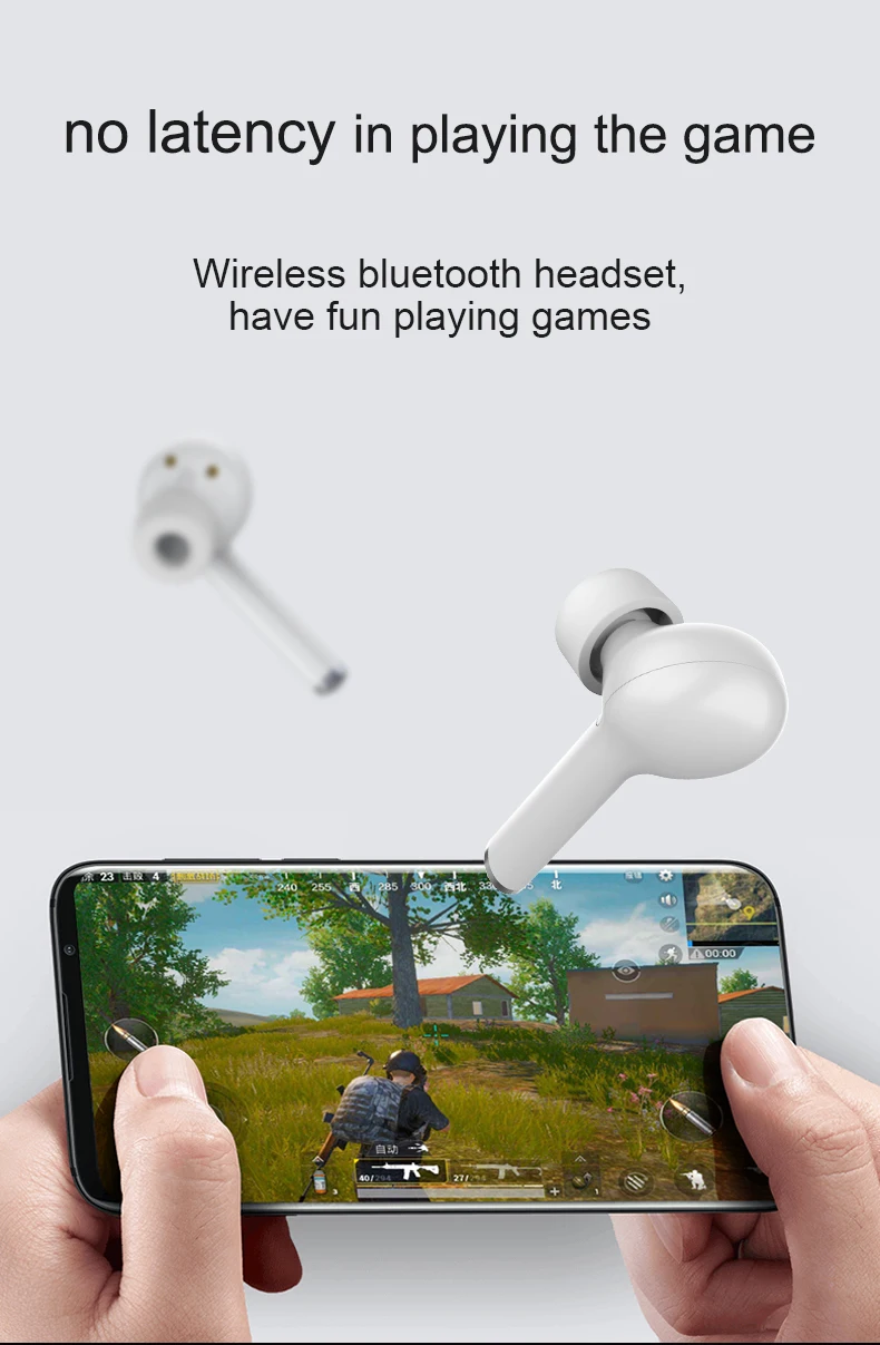 Sports Earphones Gym Running, HD Stereo Headset w/Mic, wireless charging Battery Noise Cancelling Earbuds with Bluetooth - ANKUX.COM