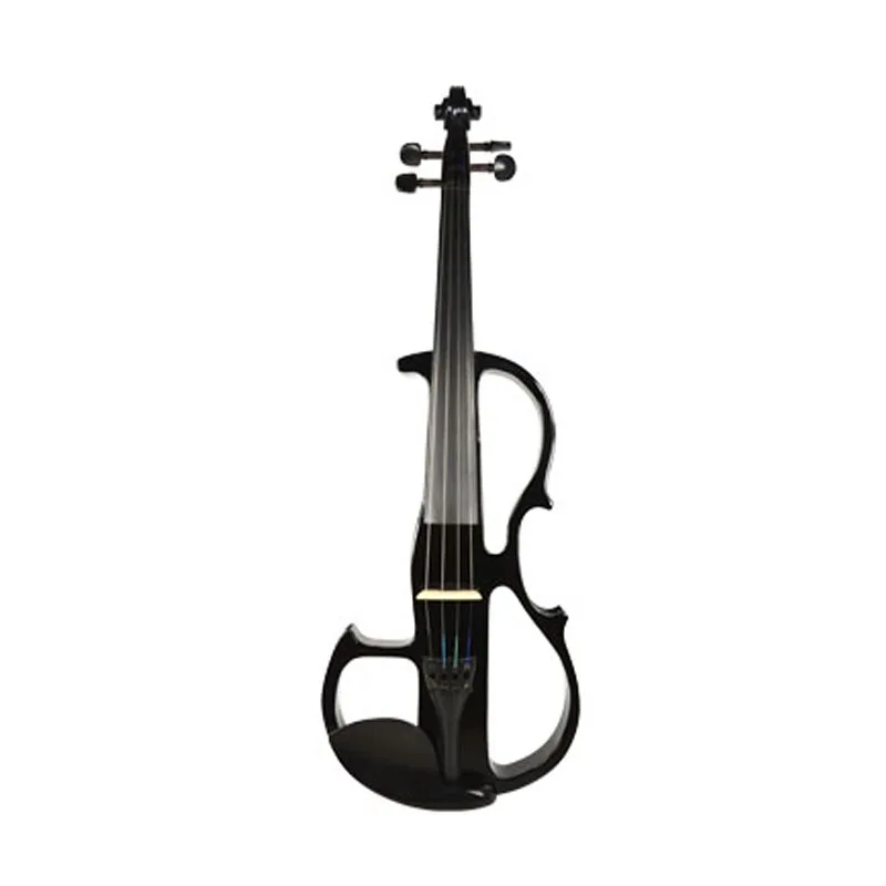 MEV1505 Bunte Solid Schwarz 4/4 Elektrische violine Mit Fall