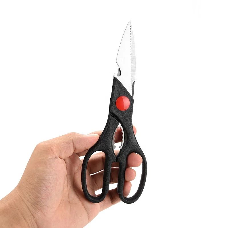 Household herb scissor multi-used stainless steel vegetable cutting scissor shear