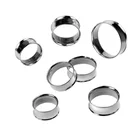 Flared Hand Newness 316L Surgical Steel 5/8" 16mm Ear Plugs Double Flared Flesh Tunnels Hand Polishing Body Jewelry