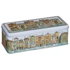 Wholesales rectangular shaped food grade snack packaging biscuit or candy metal tin box