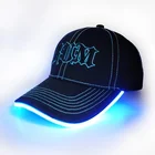 2013 trendy led lighted hats and caps ,bright colored baseball caps light , hat with light