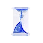 New Product Reversing Flowing Plastic Crafts Liquid Oil Hourglass