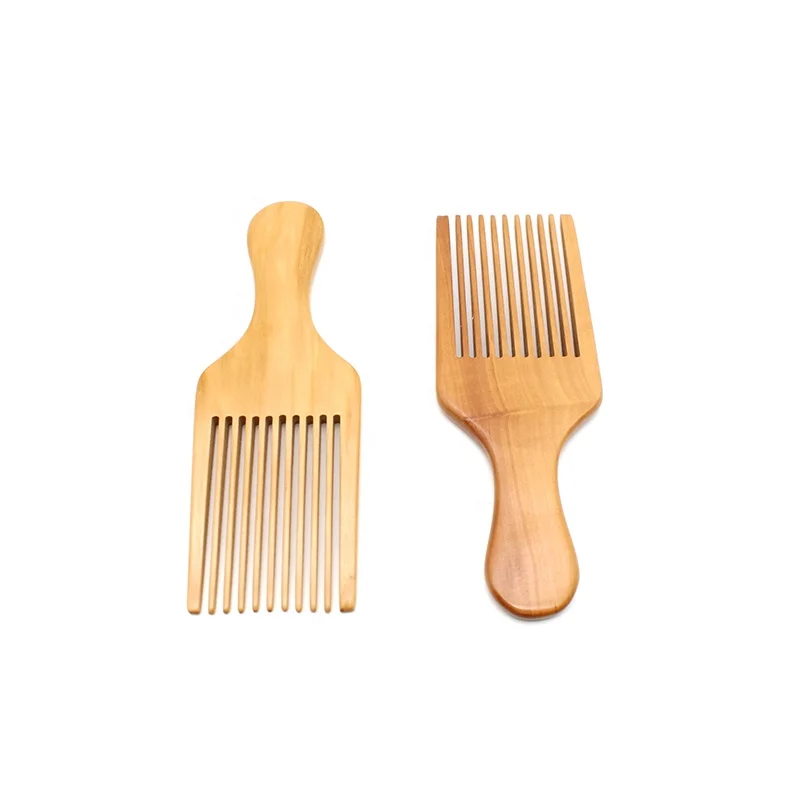 wooden hair pick