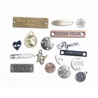 Wholesale High Quality Custom Zinc Alloy Sewing Metal Tag Brand Name Logo Badge Clothing Labels