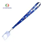 Custom high quality personalized sublimation printing pvc card holder lanyard