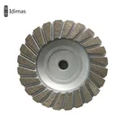 Turbo Segments Diamond Grinding Cup Wheel For Concrete Grinder